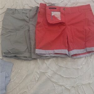 Talbots Coral and Gray Women's Shorts